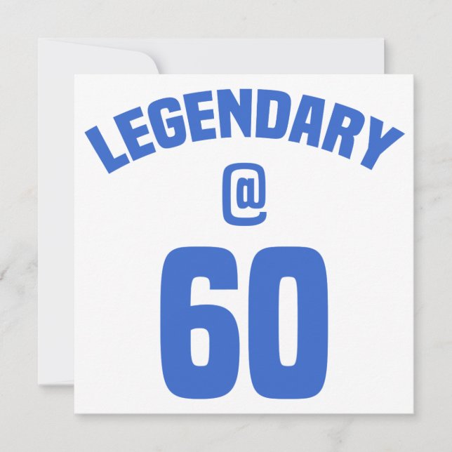 Carte Légendaire 60e anniversaire (Devant)