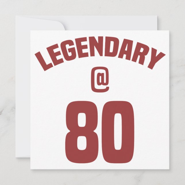 Carte Légendaire 80e anniversaire (Devant)