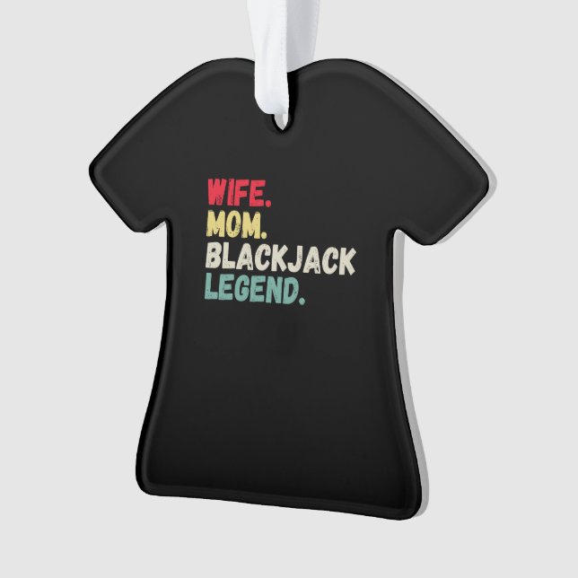 Carte légende de blackjack maman femme 21 rétro vi (devant)