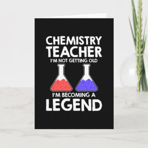 Carte Légende de l'enseignant en chimie
