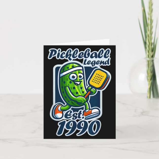 Carte Légende du Pickleball établie en 1990 rétro 36ème (Devant)