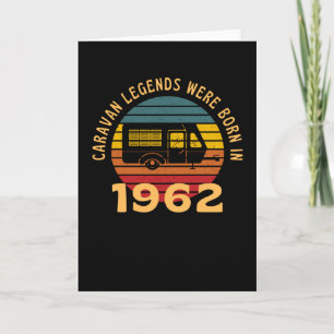 Carte Légendes du Camping Nées en 1962 Caravane