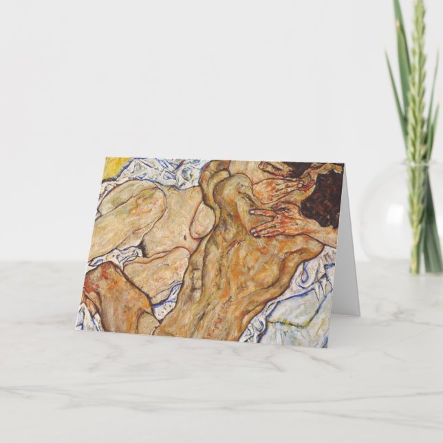 Carte L'Embrace Egon Schiele (Devant)