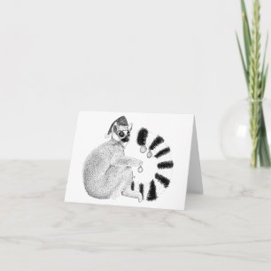 Carte Lemur de Noël