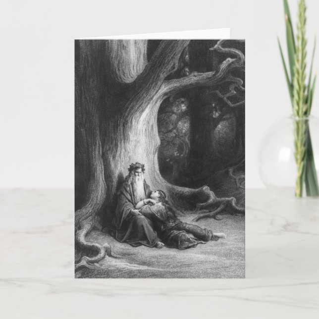 Carte L'Enchanter MERLIN et Vivien féerique (Devant)