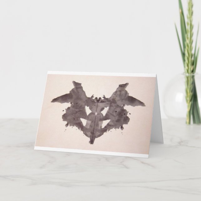 Carte L'encre d'essai de Rorschach éponge la (Devant)