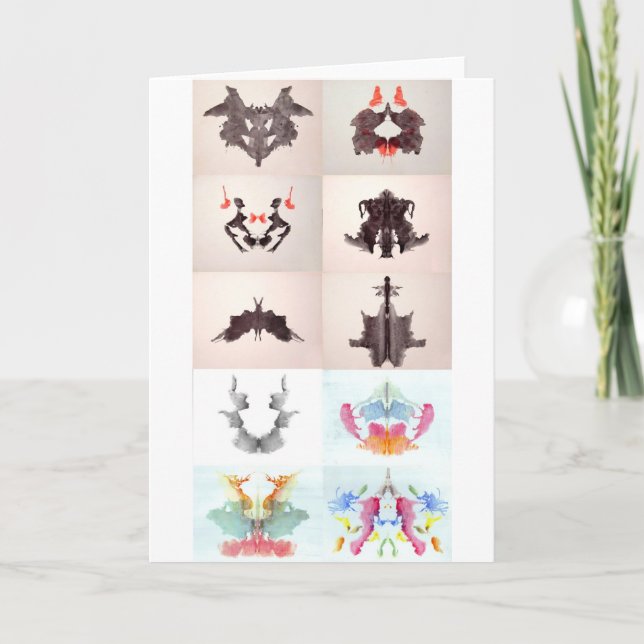 Carte L'Encre D'Essai Rorschach Blots Les 10 Plaques 1-1 (Devant)