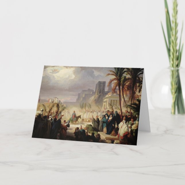 Carte L'entrée du Christ dans Jérusalem (Devant)