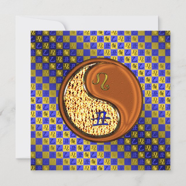 Carte Leo et ox de bois (Devant)