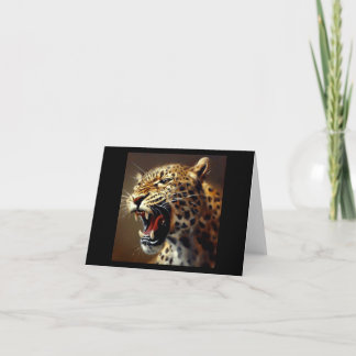 Carte Leopard (5) Chat sauvage