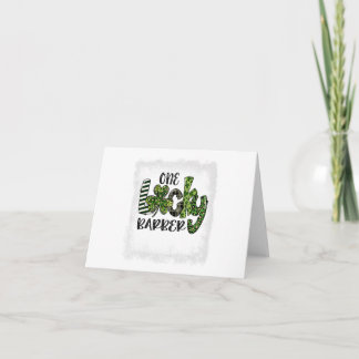 Carte Leopard de Jour de la Saint Patrick blanchi Un bar