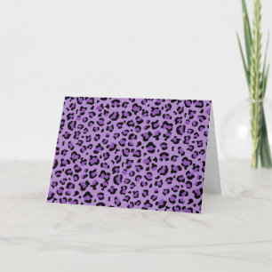 Carte Leopard Print, Léopard Spots, Purple Leopard