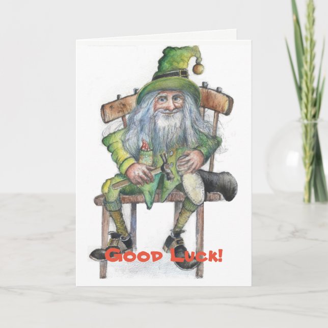 Carte Leprechaun de la chance (Devant)