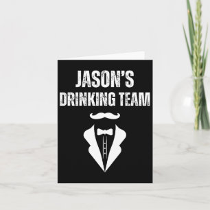 Carte L'équipe de buveurs de Mens Jason - Bachelo de Gro