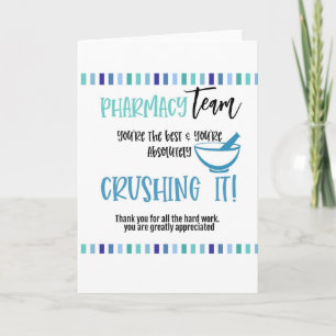 Carte L'équipe de pharmacie vous remercie