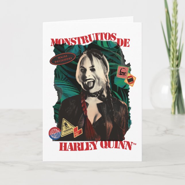 Carte L'équipe du suicide | Harley Quinn Winking (Devant)