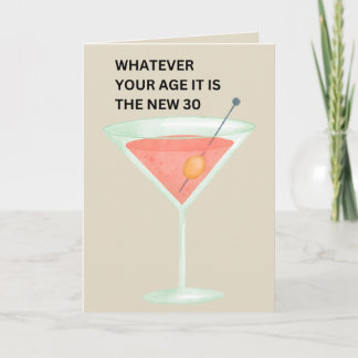 Carte Les 30 nouveaux | Funny Birthday Card