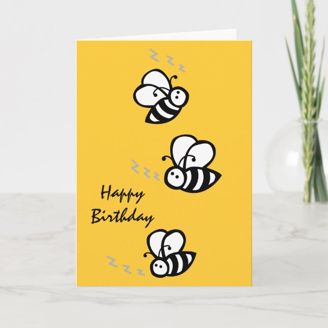 Carte Les abeilles bourdonnantes (Devant)