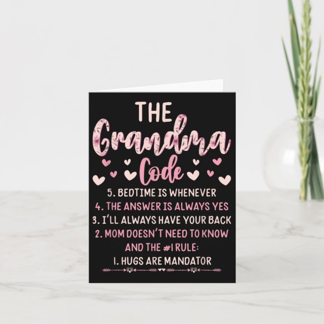 Carte Les Accrocs De Code Grandma Sont Des Citations Obl (Devant)