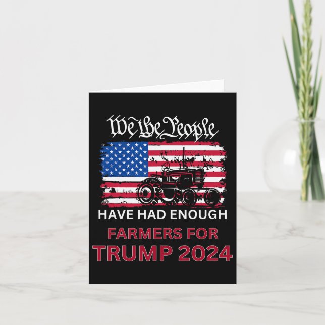 Carte Les Agriculteurs Républicains Pour Trump 2024 Nous (Devant)