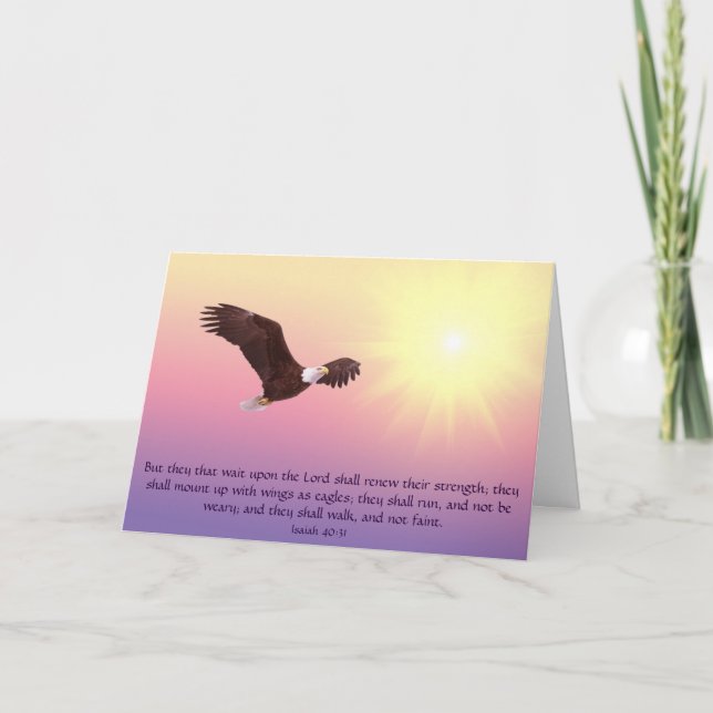 Carte Les ailes d'Eagle inspirées (Devant)