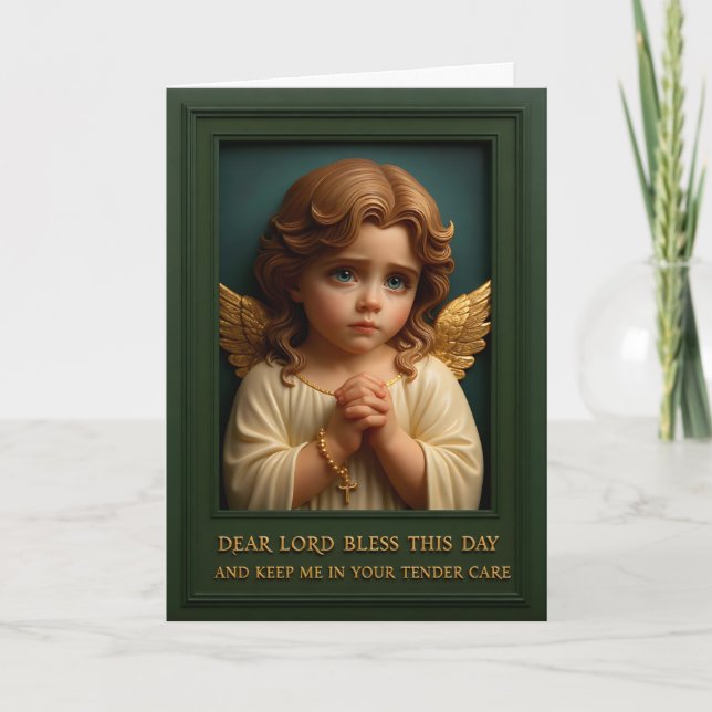 Carte “Les ailes dorées de la prière du matin” (Devant)