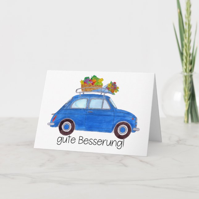 Carte Les Allemands obtiennent le Blue Retro Fiat 500 (Devant)