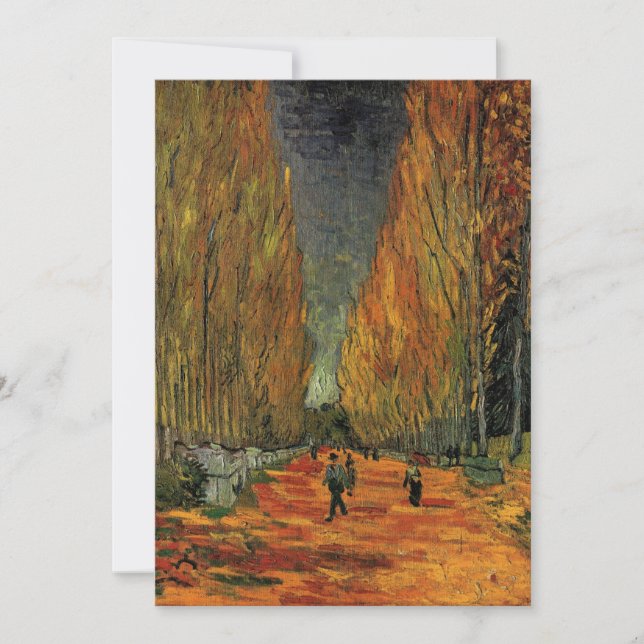 Carte Les Alyscamps Cimetière Vincent van Gogh Invitatio (Devant)