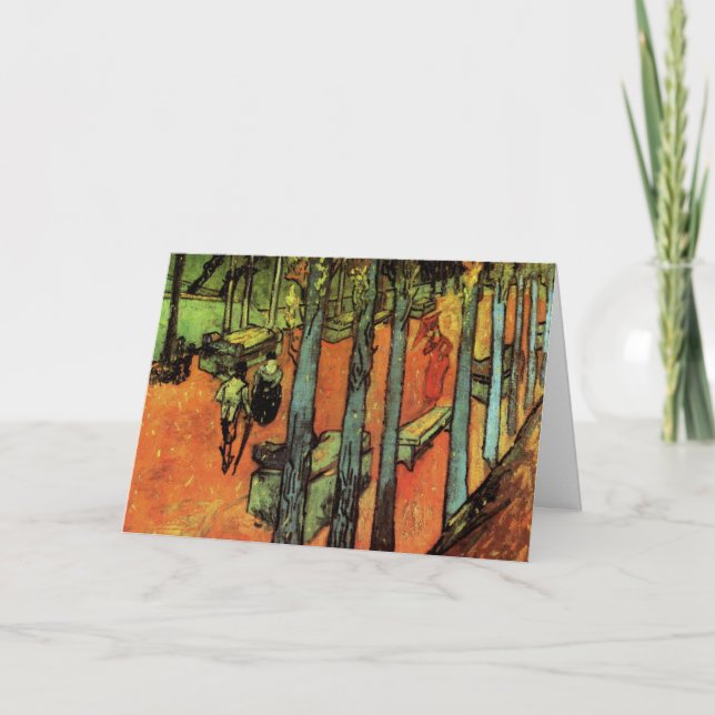 Carte Les Alyscamps, Feuilles d'automne de Vincent van G (Devant)