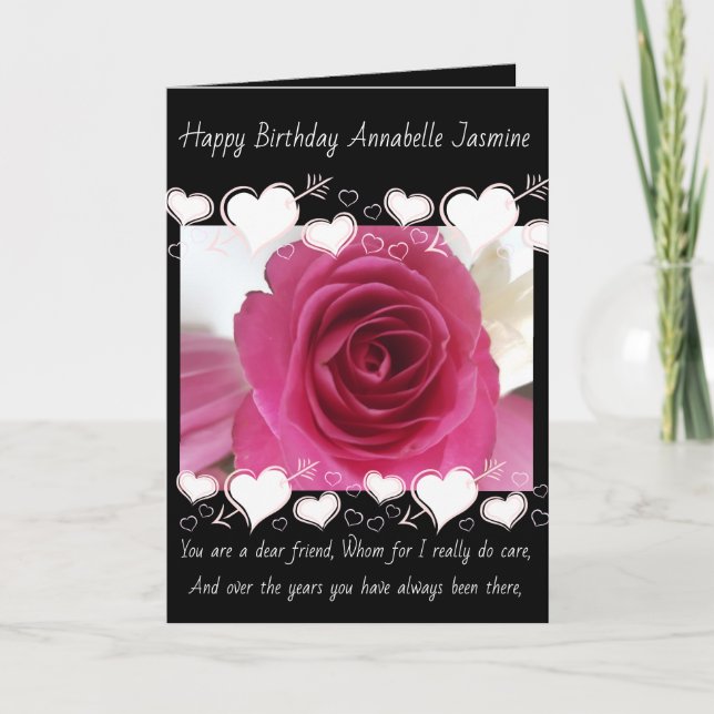 Carte les amis cardent pour des anniversaires (Devant)