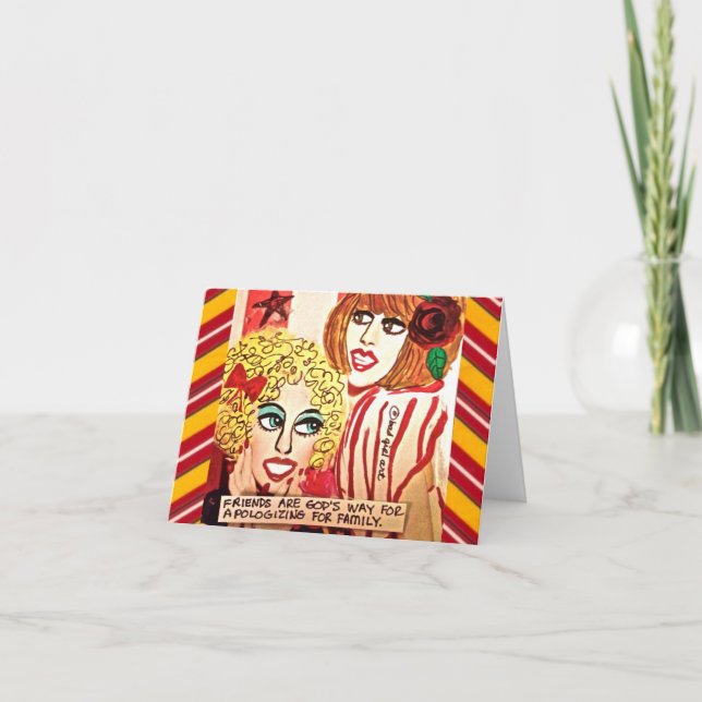 Carte LES AMIS-cartes pour notes SONT LA FAÇON DE DIEU D (Devant)