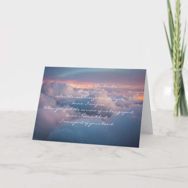 Carte Les amoureux restent dans nos coeurs Sympathie (Devant)