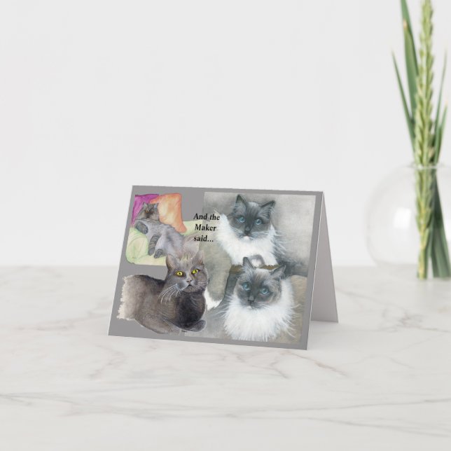 Carte Les anges dans nos vies aquarelles peintures (Devant)