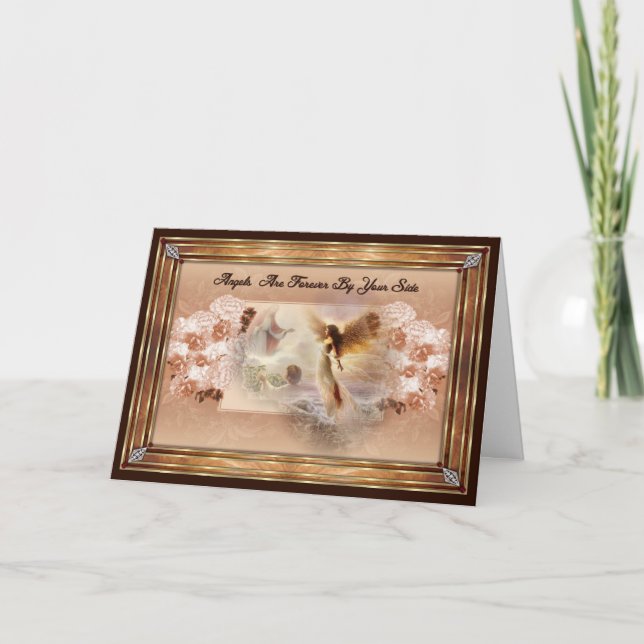 Carte Les Anges Sont Pour Toujours À Vos Côtés Salutatio (Devant)