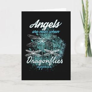 Carte Les Anges Sont Proches Lorsque Des libellules Appa