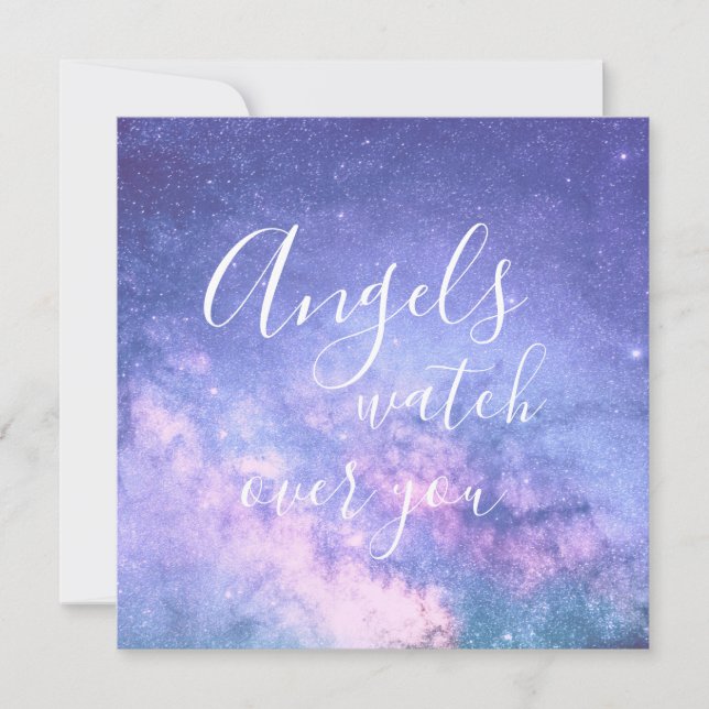 Carte Les Anges Veillent Sur Vous Bénible Bénédiction (Devant)
