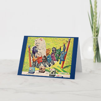 Carte Les années 1940 Carter’s Ink and mama cat and kitt