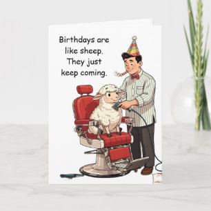 Carte Les anniversaires sont comme les moutons, ils cont