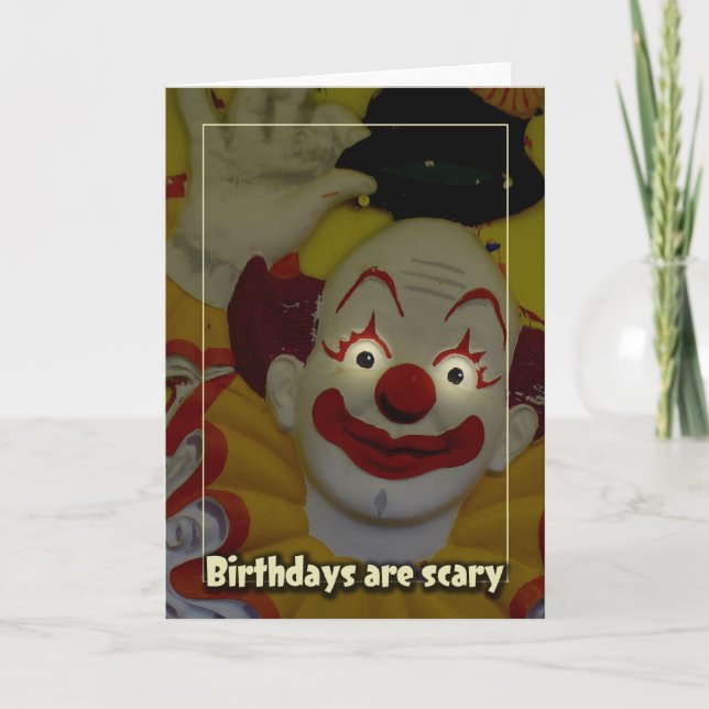 Carte Les Anniversaires Sont Effrayants (Devant)