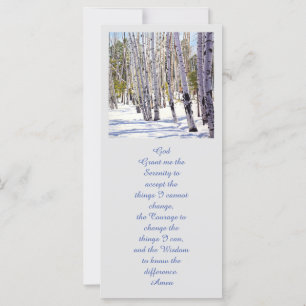 Carte Les arbres d'Aspen dans la forêt