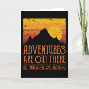 Carte LES AVENTURES SONT LÀ HAUT HAUT DE Randonnée Drôle