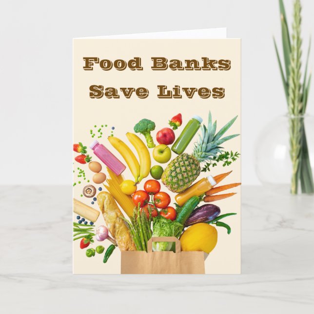 Carte Les banques alimentaires sauvent des vies (Devant)