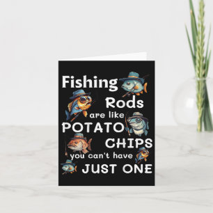 Carte Les bâtons de pêche sont comme des chips de pommes