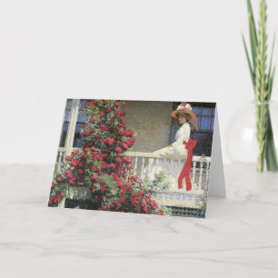 Carte Les beaux-arts cramoisis de randonneur