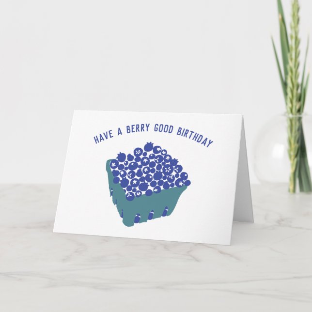 Carte Les Bleuvres d'anniversaire de Berry (Devant)