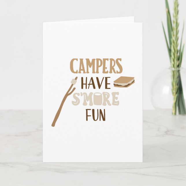 Carte les campeurs ont plus de plaisir (Devant)