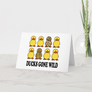 Carte Les canards sont devenus sauvages