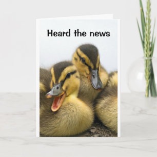 CARTE LES CANARDS SONT TELLEMENT PRÊTS À DIRE **HEUREUX 