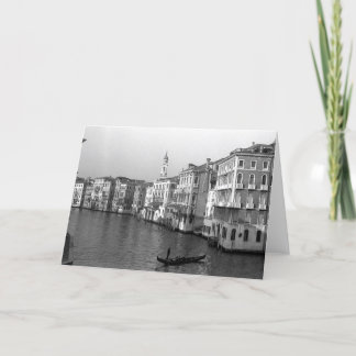 Carte Les canaux de Venise Italie