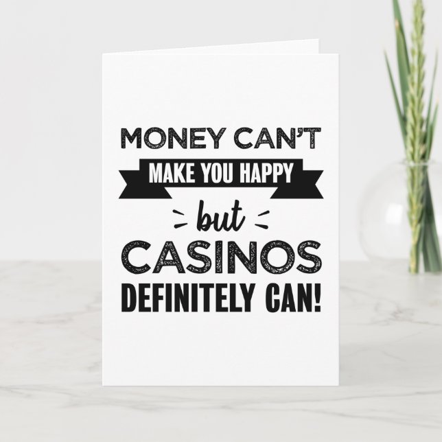 Carte Les casinos vous font un cadeau heureux (Devant)